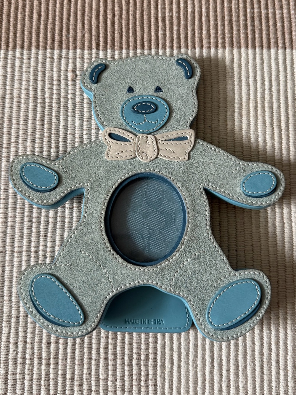 Coach Blue Bear Photo Frame